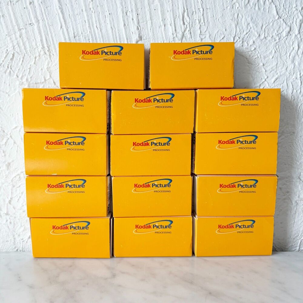 Lot of 14 EMPTY Kodak 35mm Slide Cardboard Boxes - Storage or Display
